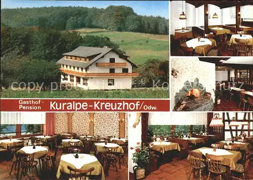 Lautertal Odenwald Gasthaus Pension Kuralpe Kreuzhof Kat. Lautertal (Odenwald)