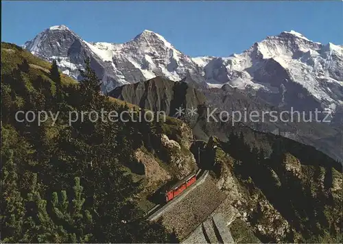 Schynige Platte Bergbahn Eiger Moench Jungfrau Kat. Schynige Platte