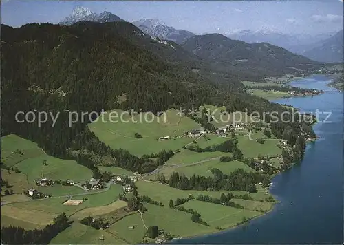 Weissensee Kaernten Fliegeraufnahme Kat. Weissensee