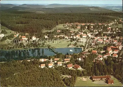 Hahnenklee Bockswiese Harz Fliegeraufnahme Kat. Goslar