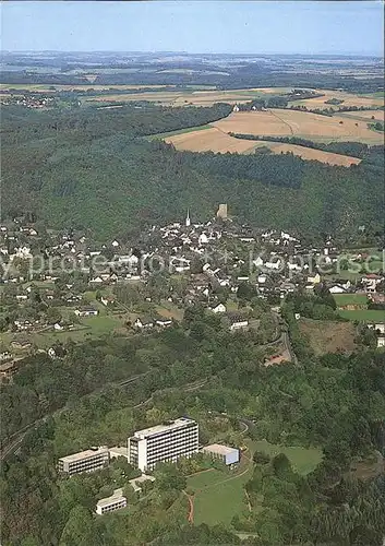 Manderscheid Eifel Fliegeraufnahme mit Eiffelsanatorium Kat. Manderscheid