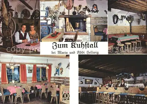Reit Winkl Zum Kuhstall Restaurant Maria und Addi Hellwig Kat. Reit im Winkl