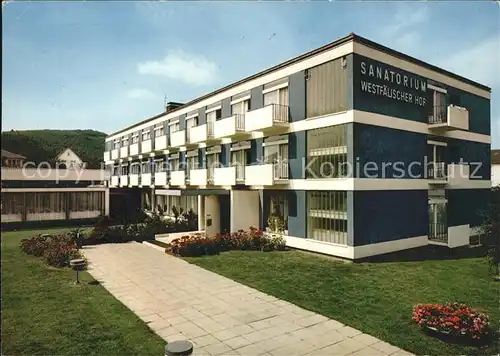 Bad Wildungen Sanatorium Westfaehlischer Hof Kat. Bad Wildungen