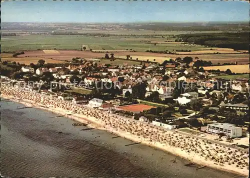 Kellenhusen Ostseebad Fliegeraufnahme mit Strand Kat. Kellenhusen (Ostsee)