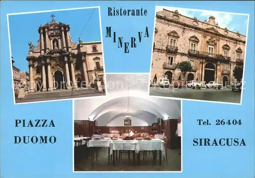 Siracusa Restaurant Minerva Piazza Duomo Kat. Siracusa