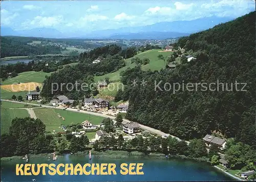 Keutschach See Fliegeraufnahme Kat. Keutschach am See