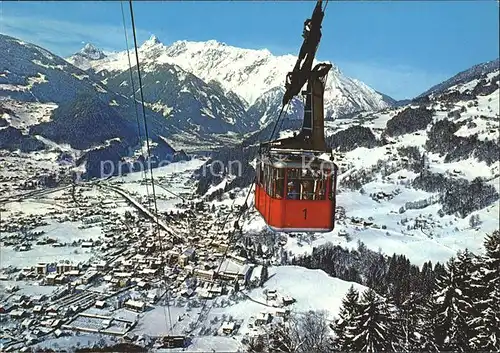 Schruns Vorarlberg Seilbahn mit Vandanser Steinwand Kat. Schruns