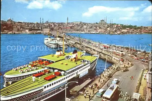 Istanbul Constantinopel Galata Bruecke Kat. Istanbul