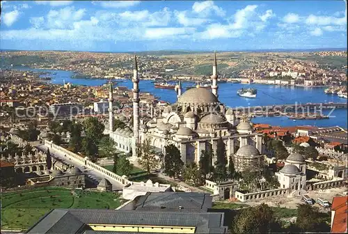 Istanbul Constantinopel Minaret Soliman manificent Golden Horn Kat. Istanbul