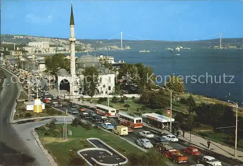 Istanbul Constantinopel Dolmabahce Palace Bosphorus Bridge Findikli Village Kat. Istanbul
