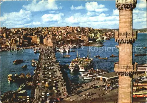 Istanbul Constantinopel Galata Bruecke Kat. Istanbul