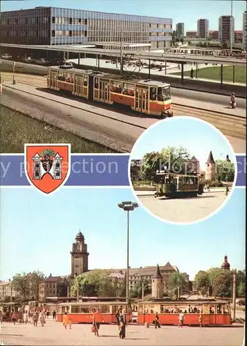 Plauen Vogtland Oberen Bahnhof Historische Strassenbahn Otto Grotewohl Platz Kat. Plauen