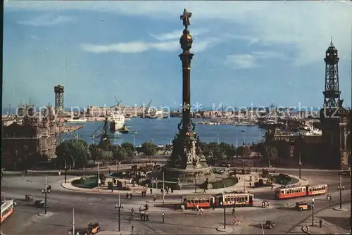 Barcelona Cataluna Port Monument Columbus Kat. Barcelona
