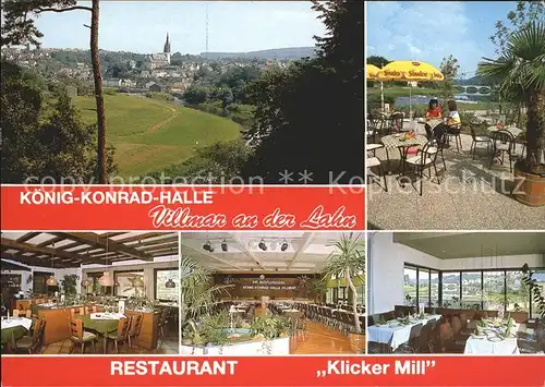 Villmar Koenig Konrad Halle Restaurant Klicker Mill Kat. Villmar