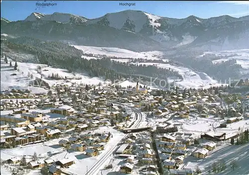 Oberstaufen Rindalhorn Hochgrat Fliegeraufnahme Kat. Oberstaufen