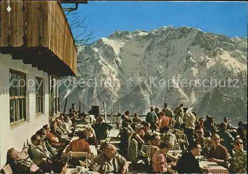 Mittenwald Bayern Kranzberghaus Karwendel Kat. Mittenwald