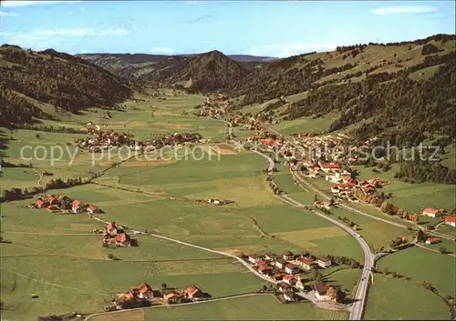 Oberstaufen Fliegeraufnahme Kat. Oberstaufen