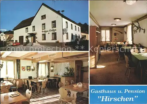 Schienen Gasthaus Pension Hirschen  Kat. oehningen
