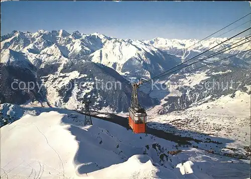 Verbier Luftseilbahn Mont Blanc Kat. Verbier