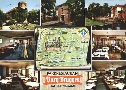 Brueggen Niederrhein Parkrestaurant Burg Brueggen / Brueggen /Viersen LKR