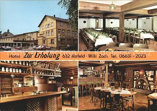 Alsfeld Hotel Zur Erholung  Kat. Alsfeld
