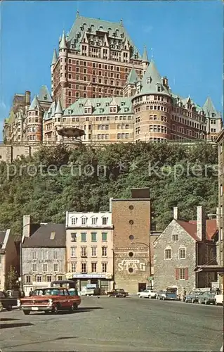 Quebec Chateau Frontenac vu du bas de la Ville Kat. Quebec