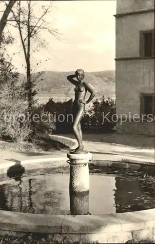 Dornburg Saale Brunnen am Goetheschloss  Kat. Dornburg Saale