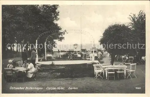 Boltenhagen Ostseebad Ostsee Hotel Garten Kat. Ostseebad Boltenhagen