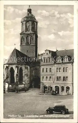 Meissen Elbe Sachsen Frauenkirche mit Porzellanglockenspiel Kat. Meissen