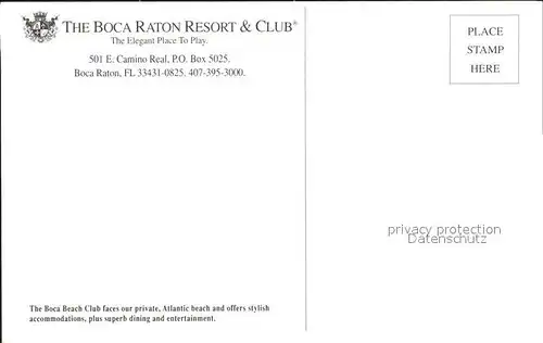 Boca Raton The Boca Raton Resort and Club Aerial View Kat. Boca Raton