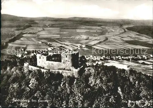 Weidelsburg Fliegeraufnahme Kat. Wolfhagen