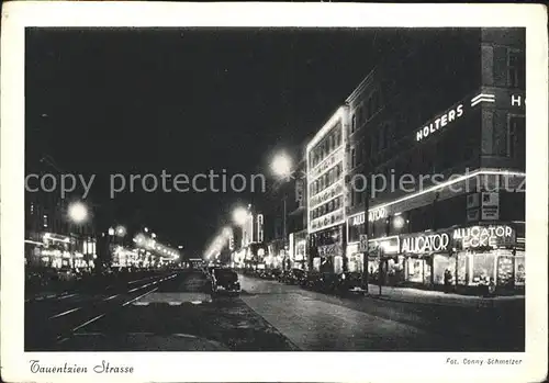 Berlin bei Nacht Tauentzien Strasse Kat. Berlin