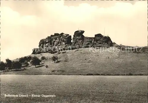 Ballenstedt Kleiner Gegenstein Kat. Ballenstedt