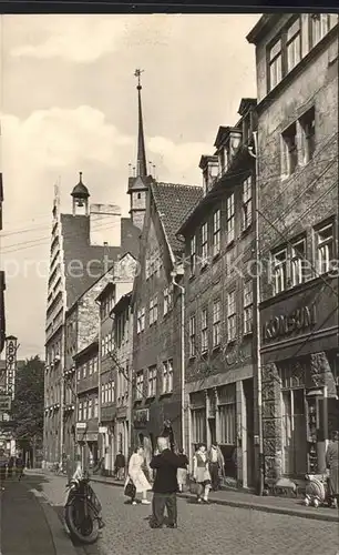 Poessneck Steinweg mit Rathaus Kat. Poessneck