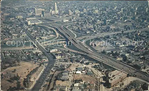 Los Angeles California Fliegeraufnahme Autobahn Kat. Los Angeles