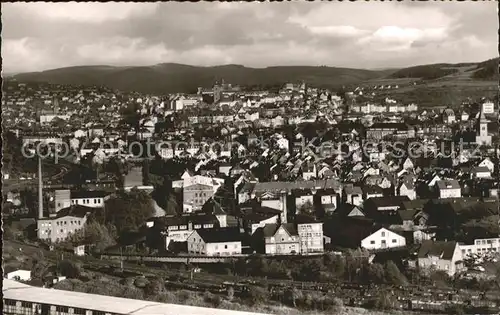 Siegen Westfalen Blick von Johanneshoehe Kat. Siegen