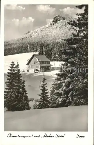 Oberschoenau Thueringen Kanzlergrund und Hoher Stein Kat. Oberschoenau Thueringen