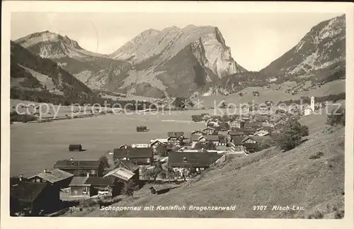 Schoppernau Vorarlberg mit Kanisfluh Bregenzerwald Kat. Schoppernau