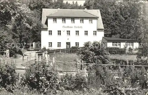 Hellendorf Sachsen Gasthaus Kat. Bad Gottleuba Berggiesshuebel