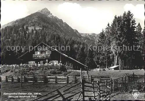 Innsbruck Alpengasthof Raltiser Alm Kat. Innsbruck