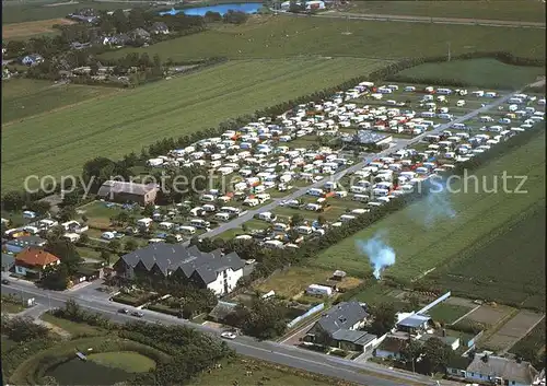 Buesum Nordseebad Fliegeraufnahme Camping in Lee Kat. Buesum