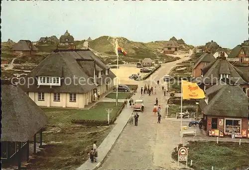 Rantum Sylt Dorfstrasse zum Strand Kat. Rantum (Sylt)