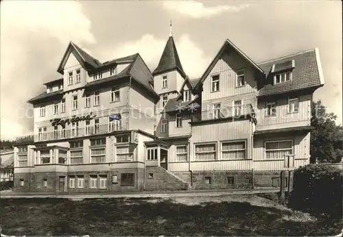 Schierke Harz FDGB Erholungsheim Harzland / Schierke Brocken /Harz LKR