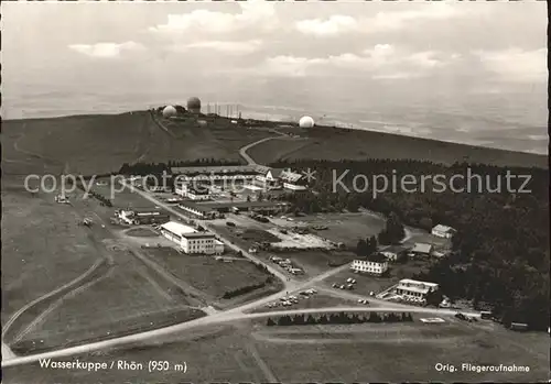 Wasserkuppe Rhoen Fliegeraufnahme Kat. Poppenhausen (Wasserkuppe)