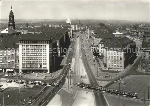 Dresden Ernst Thaelmann Strasse Strassenbahn Kat. Dresden Elbe