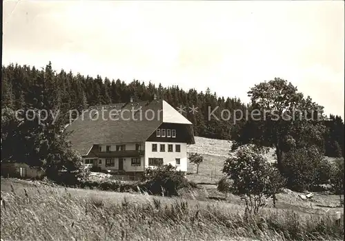 Schoenwald Schwarzwald Haus Familie Kienzler Kat. Schoenwald im Schwarzwald