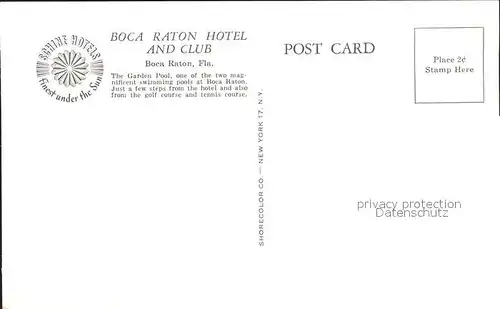 Boca Raton Boca Raton Hotel and Club Kat. Boca Raton