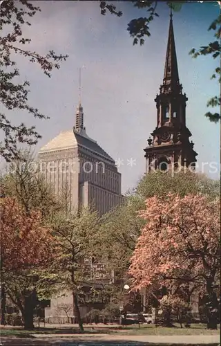 Boston Massachusetts The John Hancock Building and the Arlington Street Church Kat. Boston