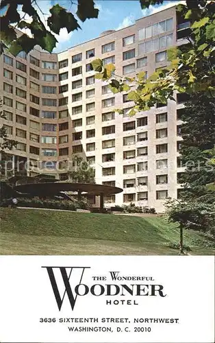 Washington DC Woodner Hotel Kat. Washington