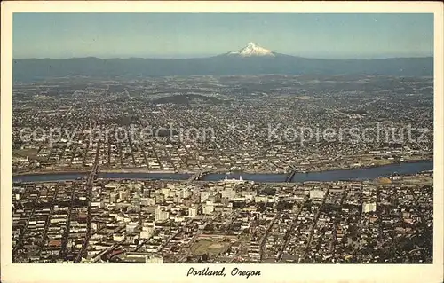 Portland Oregon Fliegeraufnahme Kat. Portland